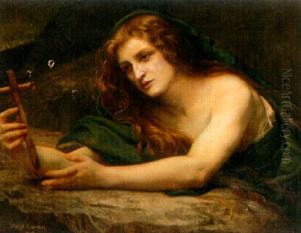 The Penitent Magdalen Oil Painting by Alexandre Cabanel