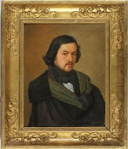 Portrait De Joseph Dessaix Oil Painting by Paul Cabaud