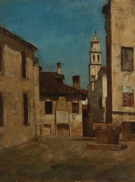 Le Puits Du Village Oil Painting by Vincenzo Cabianca