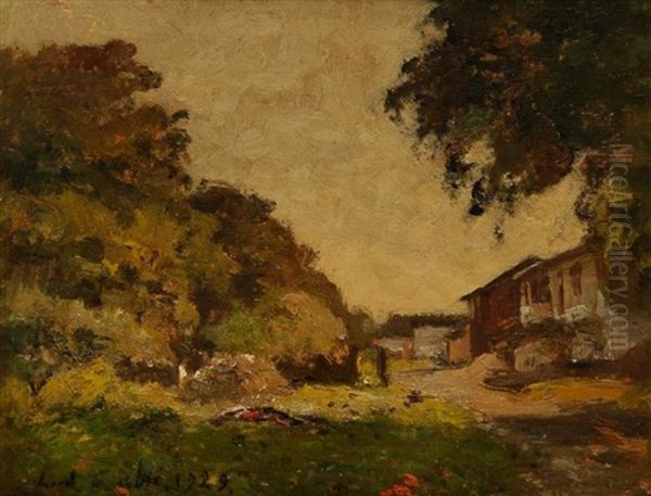 Paysage De Dordogne Oil Painting by Louis Alexandre Cabie