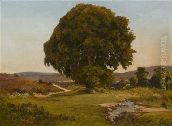 La Vezere Aux Eyzies by Louis Alexandre Cabie