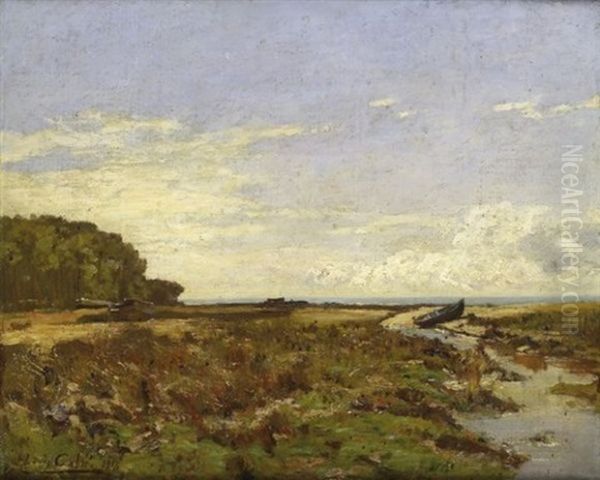 Paysage De Bord De Mer Oil Painting by Louis Alexandre Cabie