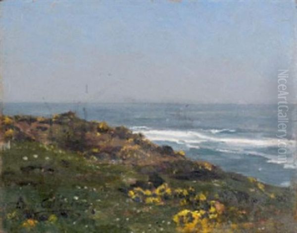 Erromardie, Pres De Saint-jean De Luz Oil Painting by Louis Alexandre Cabie