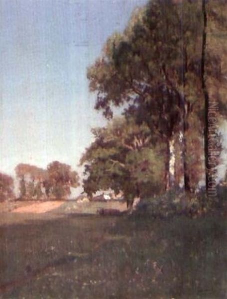 Paysage D'ete Oil Painting by Louis Alexandre Cabie