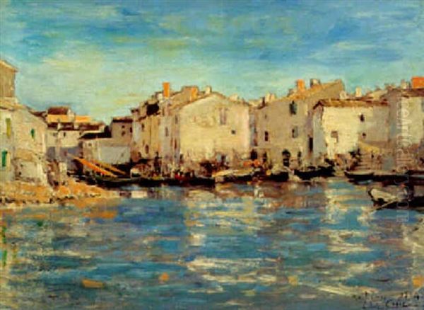 Les Martigues 1894 Oil Painting by Louis Alexandre Cabie