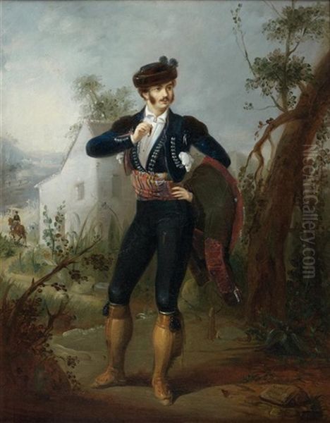 Espagnol Oil Painting by Manuel Cabral Aguado Bejarano