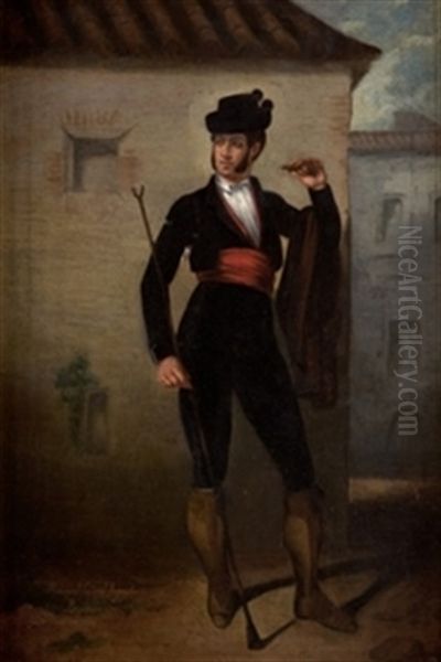 Bandolero Oil Painting by Manuel Cabral Aguado Bejarano