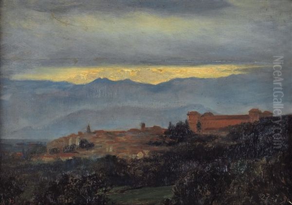 Colline Torinesi Oil Painting by Sofia (Countess of Bricherasio) Cacherana