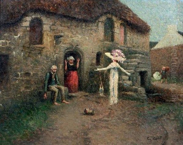 Le Retour De L'enfant Prodigue Oil Painting by Eugene Cadel