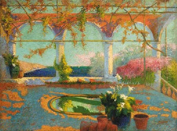 La Veranda Oil Painting by Eugene Cadel