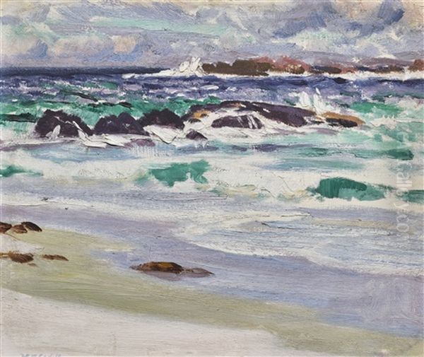 Breezy Day, Iona Oil Painting by Francis Campbell Boileau Cadell