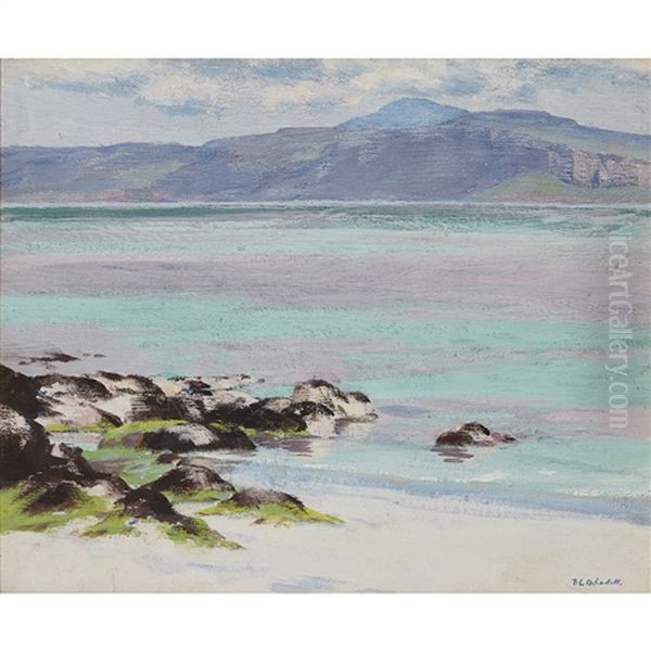 Iona - Ben More Oil Painting by Francis Campbell Boileau Cadell