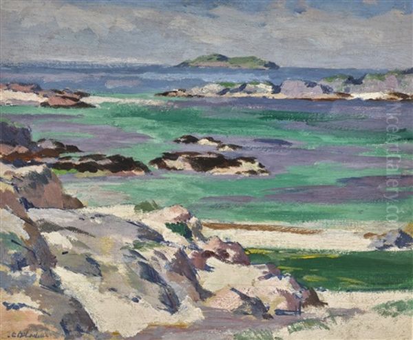 The North Bay Oil Painting by Francis Campbell Boileau Cadell