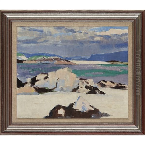 Eilean Annraidh From The North End, Iona Oil Painting by Francis Campbell Boileau Cadell