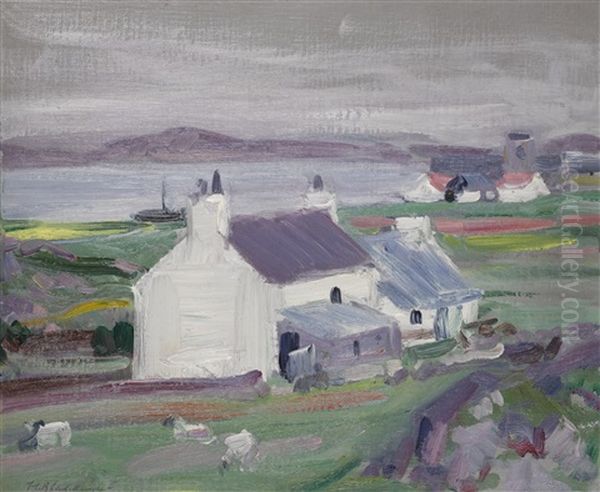 A Farmstead, Iona Oil Painting by Francis Campbell Boileau Cadell