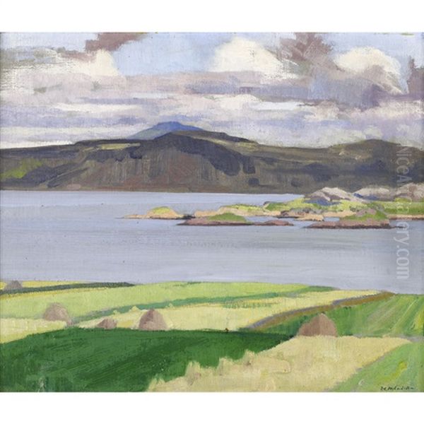 Ben More From Clachanach Oil Painting by Francis Campbell Boileau Cadell