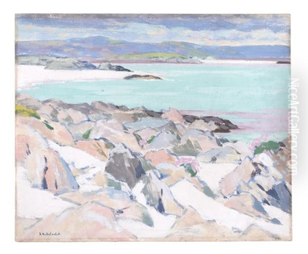 Iona, East Bay Oil Painting by Francis Campbell Boileau Cadell