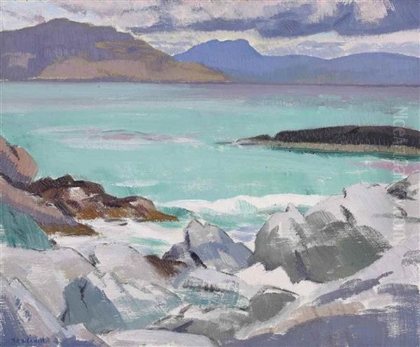 The Beach, Iona Oil Painting by Francis Campbell Boileau Cadell