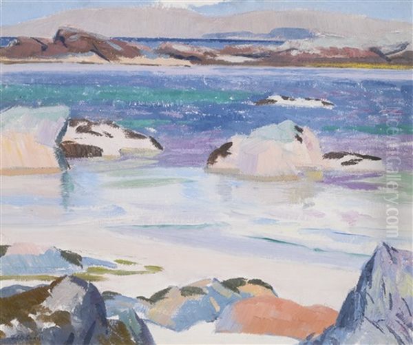 Iona Looking Towards Mull by Francis Campbell Boileau Cadell