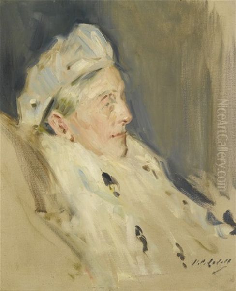 Portrait Of A Lady Oil Painting by Francis Campbell Boileau Cadell