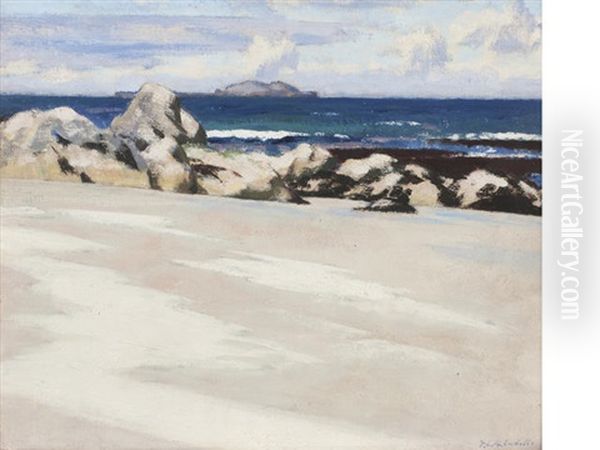 Iona (-the Island Of Lunga) Oil Painting by Francis Campbell Boileau Cadell