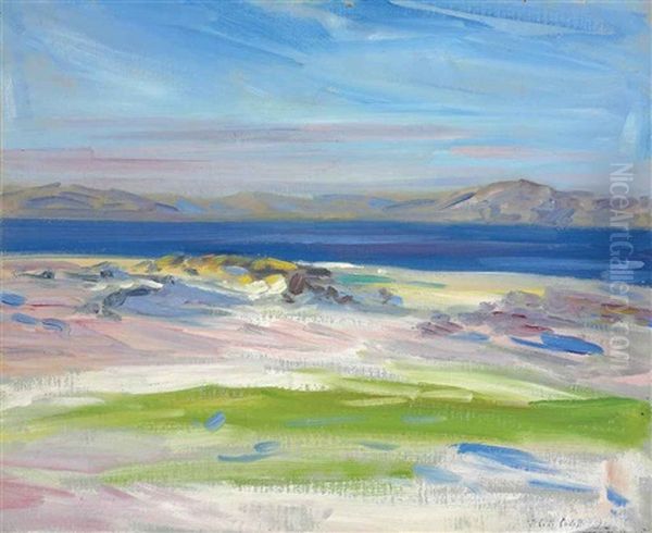 The View Of The White Sands, Iona Oil Painting by Francis Campbell Boileau Cadell