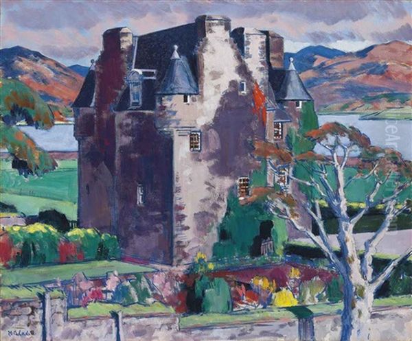 Barcaldine Castle, Argyll Oil Painting by Francis Campbell Boileau Cadell