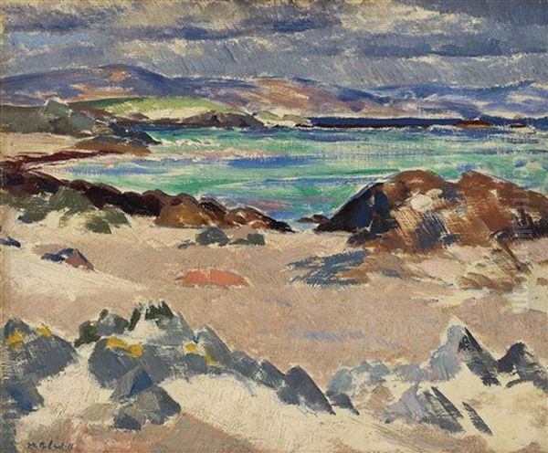 East Bay, Iona Oil Painting by Francis Campbell Boileau Cadell