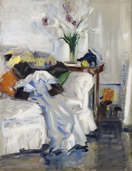 Miss Don Wauchope's Robe Oil Painting by Francis Campbell Boileau Cadell