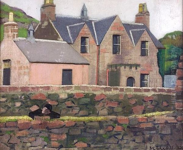 The Schoolhouse, Iona Oil Painting by Francis Campbell Boileau Cadell