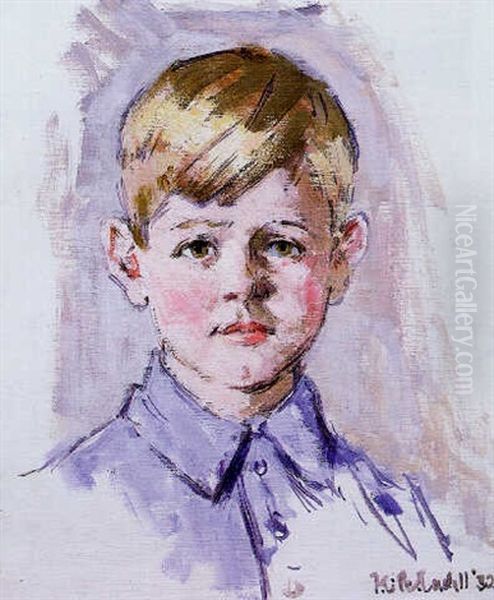 Iain Oil Painting by Francis Campbell Boileau Cadell