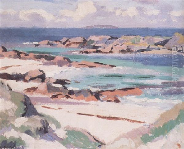 The Dutchman's Cap Seen From Iona Oil Painting by Francis Campbell Boileau Cadell