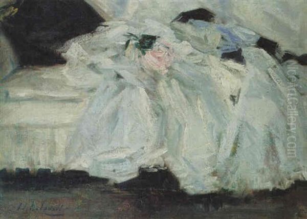 Clothes And A Rose Oil Painting by Francis Campbell Boileau Cadell