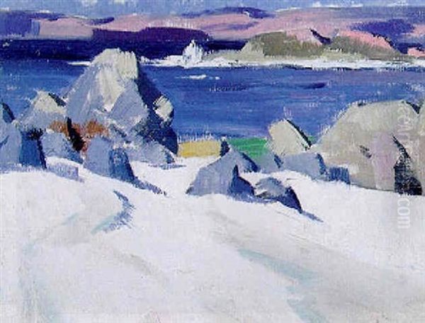 The White Sands, Iona Oil Painting by Francis Campbell Boileau Cadell