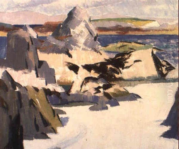 Low Tide, Iona Oil Painting by Francis Campbell Boileau Cadell