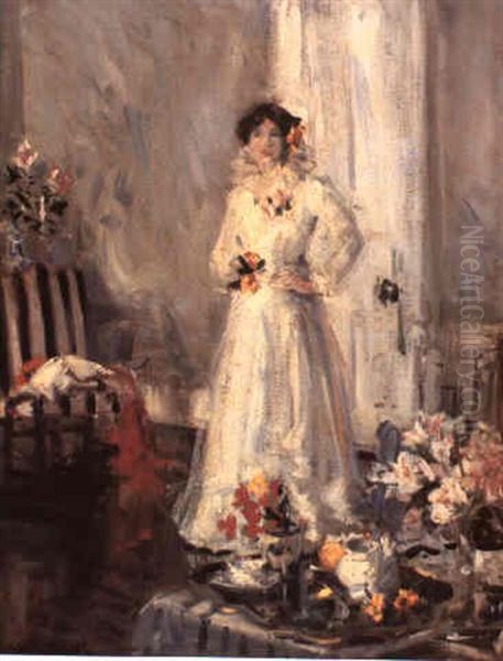 A Summer Bride Oil Painting by Francis Campbell Boileau Cadell