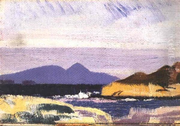 Rhum From Iona Oil Painting by Francis Campbell Boileau Cadell