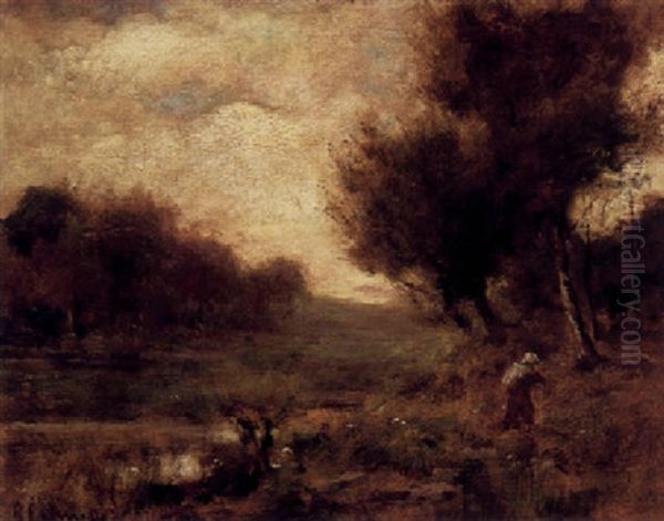 Gathering Wood Oil Painting by Giuseppe Cadenasso