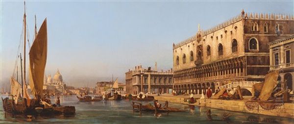 Venice Oil Painting by Ippolito Caffi