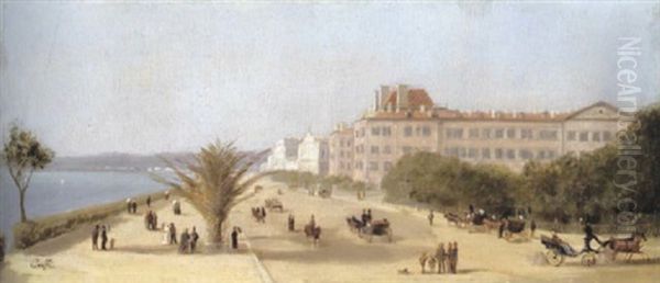 Motiv Aus Nizza Oil Painting by Ippolito Caffi