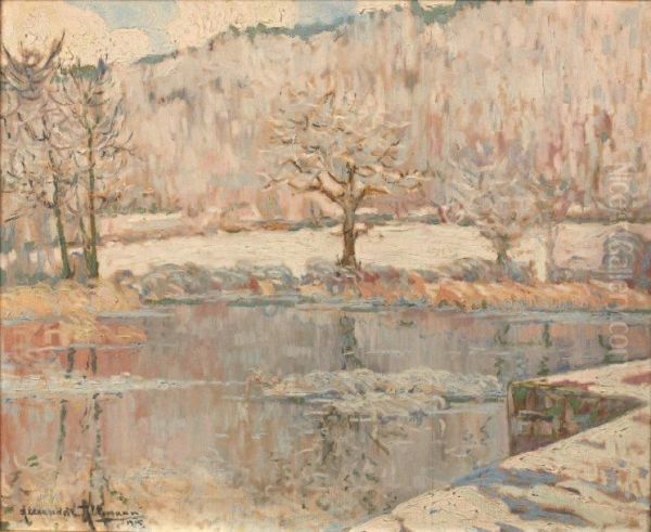 Paysage Sous La Neige Oil Painting by Alexander Altmann