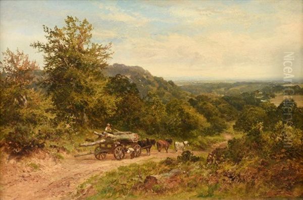 The Logging Trail Oil Painting by Walter Wallor Caffyn