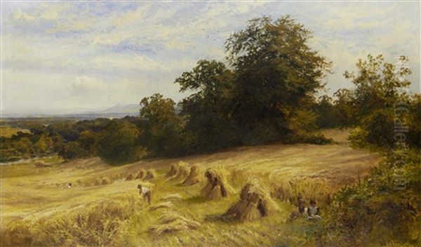 Harvest Time Oil Painting by Walter Wallor Caffyn