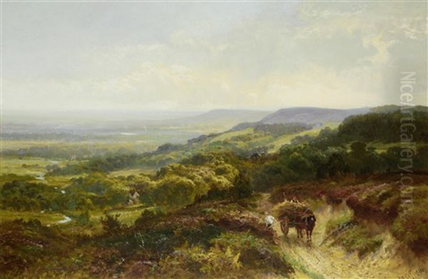 Bracken Gathering Oil Painting by Walter Wallor Caffyn