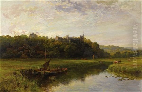 Arundel Castle Oil Painting by Walter Wallor Caffyn