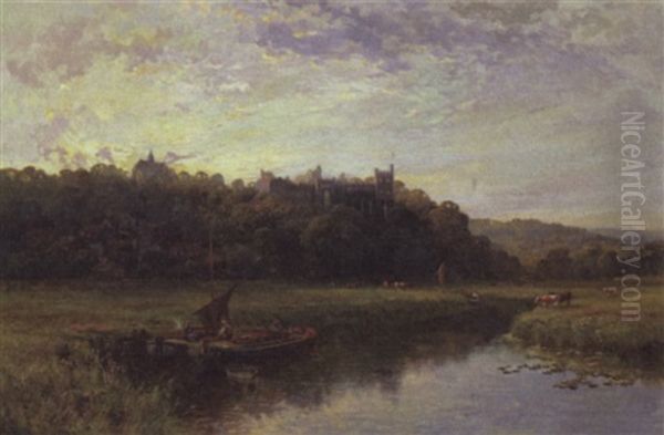 Arundel Castle Oil Painting by Walter Wallor Caffyn