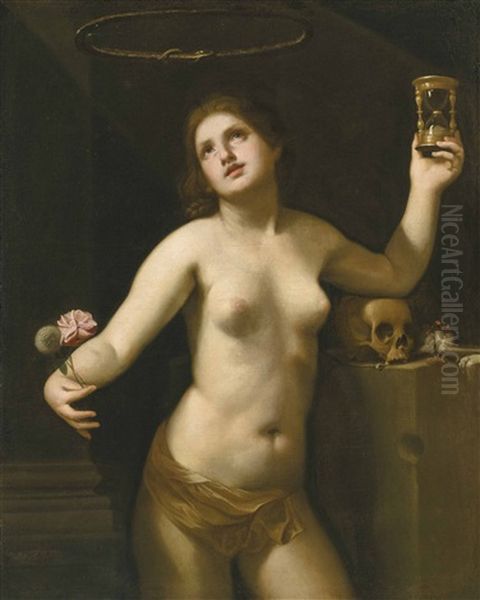 Allegory Of Human Life Oil Painting by Guido Cagnacci