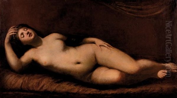 Femme Assoupie Oil Painting by Guido Cagnacci