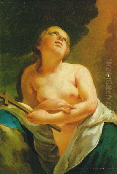 La Maddalena Oil Painting by Guido Cagnacci