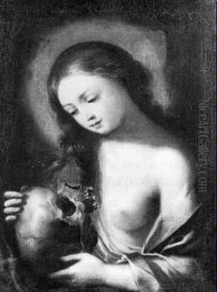 The Penitent Magdalen Oil Painting by Guido Cagnacci